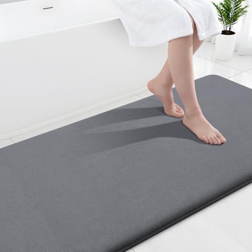 Smiry Memory Foam Bath Mat 70x24, Extra Soft and Absorbent Bathroom Rugs by Smiry