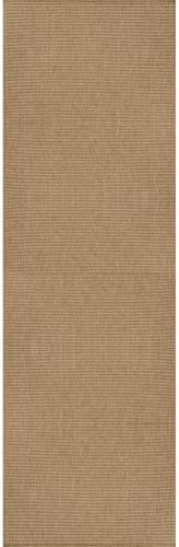 CAMILSON Easy Jute Runner Rug 2x7, Indoor Outdoor Natural Farmhouse Area Rugs for Living Room and Kitchen Rug, Solid Boho Woven Design, Easy-Cleaning, Washable Outside Carpet Alfombras (2 x 7) - Image 2