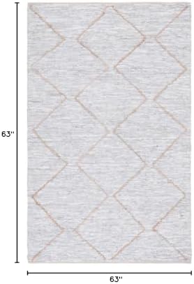 SAFAVIEH Vintage Hamadan Collection Area Rug - 5'3" Round, Orange & Blue, Traditional Persian Design, Non-Shedding & Easy to Clean, Ideal for Living Room, Bedroom, Dining Space (VTH214C) - Image 2