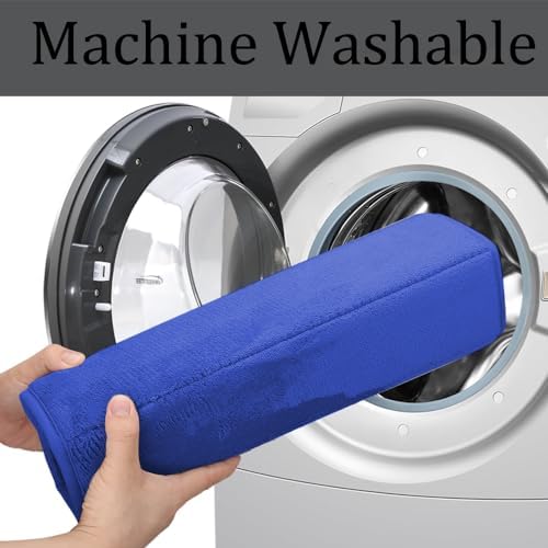 RUN HELIX Memory Foam Bath Mat Rug Set 3 Piece, Ultra Soft Non Slip and Absorbent Bathroom Rug, Machine Wash Dry, Comfortable, Thick Bath Rug Carpet for Bathroom Floor, Tub and Shower, Navy - Image 6