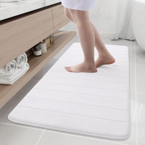 Buganda Memory Foam Bath Mat 55 x 24, Ultra Soft Absorbent Bathroom Rugs by Buganda