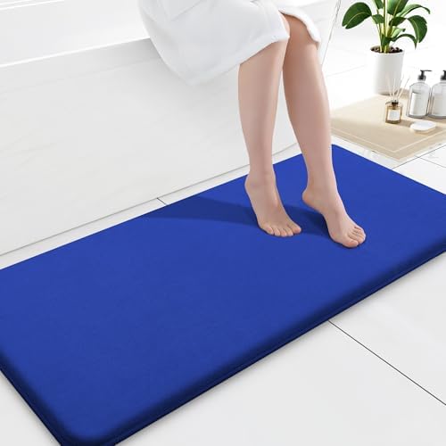 Smiry Memory Foam Bath Mat 47x17, Extra Soft and Absorbent Bathroom Rugs by Smiry