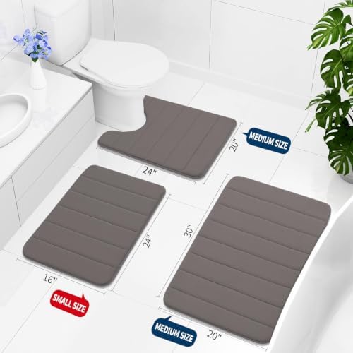 Buganda Memory Foam Bath Mat 34 x 20, Ultra Soft Absorbent Bathroom Rugs - Image 2