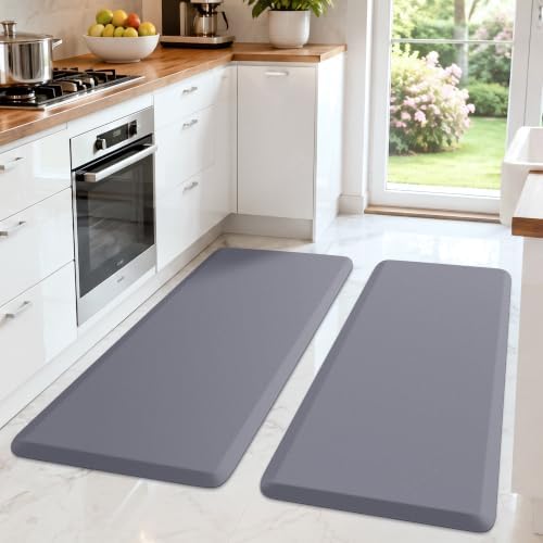 HappyTrends 2 PCS Kitchen Mat Cushioned Anti-Fatigue Floor Mat, Heavy Duty by HappyTrends