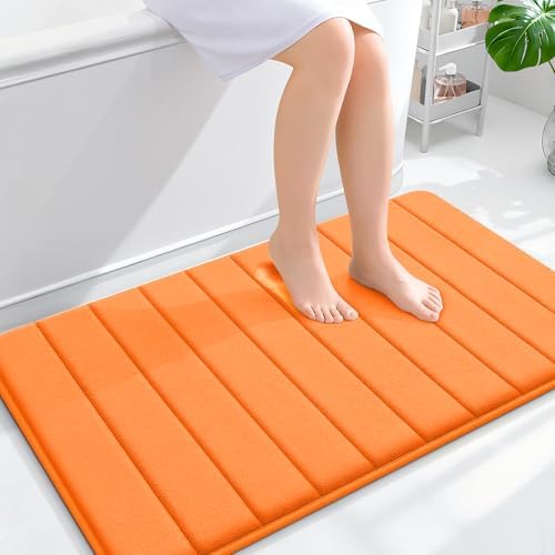 OLANLY Memory Foam Large Bath Mat 40x24, Super Soft Absorbent Bathroom Rugs by OLANLY