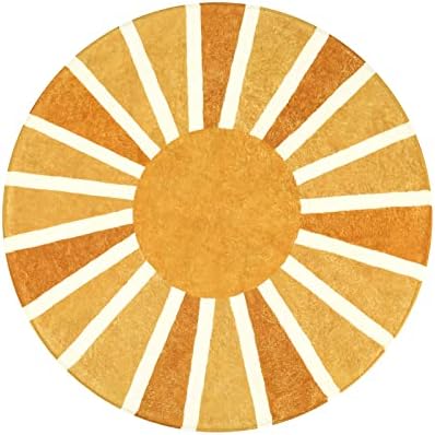 Lahome Boho Round Rugs - 4Ft Washable Small Round Area Rug Kids Nursery Rug - Image 2