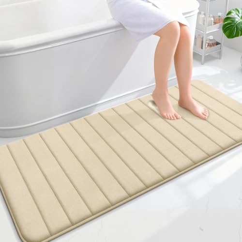 OLANLY Memory Foam Long Bathroom Rugs Runner 59x24, Super Soft Absorbent by OLANLY