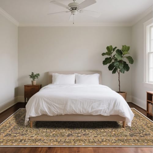 8x10 Washable Area Rugs for Living Room Soft Carpet (Goldenrod) - Image 3