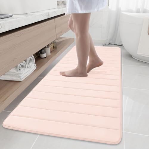 Buganda Memory Foam Bath Mat 70 x 24, Ultra Soft Absorbent Bathroom Rugs by Buganda