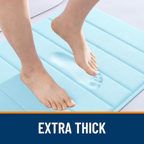 OLANLY Memory Foam Long Bathroom Rugs Runner 59x20, Super Soft Absorbent - Image 6
