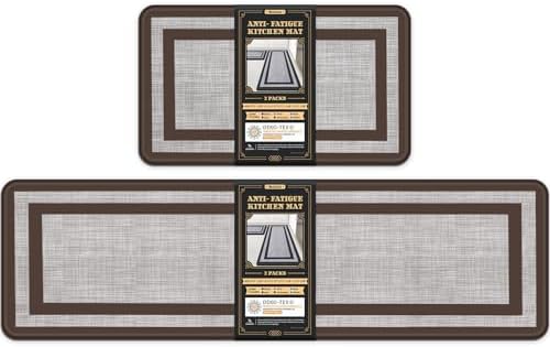 Mattitude Kitchen Mats Set of 2,Cushioned Anti-Fatigue Non-Skid Rug Sets by Mattitude