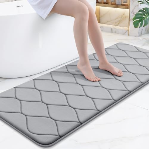 Smiry Memory Foam Bath Mat 59x24, Ultra Soft Absorbent Bathroom Rugs by Smiry