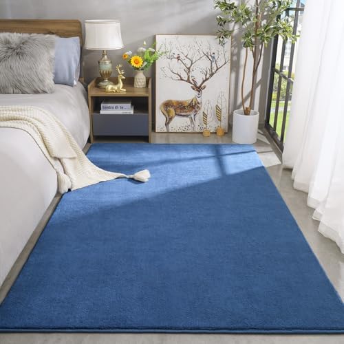 Amearea Large Area Rugs for Bedroom Living Room, 8x10 Blue Memory Foam Rug - Image 2