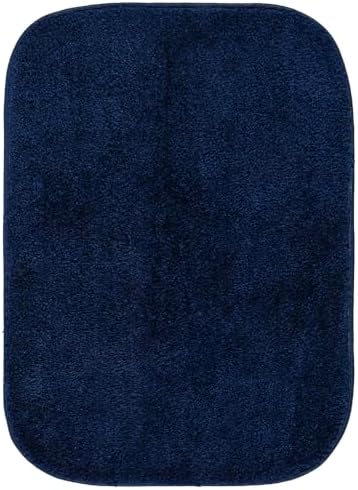 Garland Rug Traditional Nylon Washable Navy 2 Bath Rugs (21" X 34", 22" X 60") - Soft, Absorbent, and Stylish for Your Bathroom - Image 7