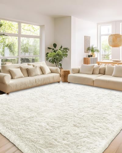 Smiry Area Rugs for Living Room Bedroom 6x9 ft, Fluffy Washable Carpet - Image 6