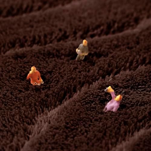 MINIDEAR Bathroom Rugs 36x24 Dark Brown - Thick Memory Foam Bath Mat, Ultra Soft & Plush Fluffy, Non-Slip, Quick Dry, Absorbent Washable Floor Microfiber Mat for Tub, Home Decor Accessories - Image 6