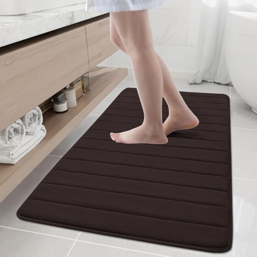 Buganda Memory Foam Bath Mat 50 x 30, Ultra Soft Absorbent Bathroom Rugs by Buganda