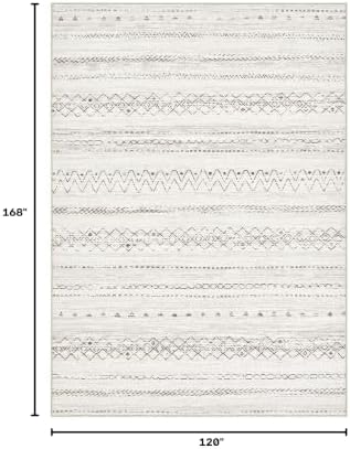 cotiled Boho 10x14 Area Rug for Living Room: Large Moroccan Washable Rug - Image 2