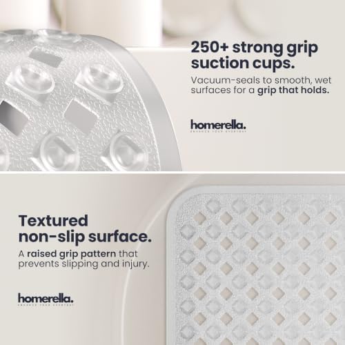 homerella Bathtub Mat Non Slip 35x16 Shower Mat Non Slip Anti Mold BPA Free - Image 2