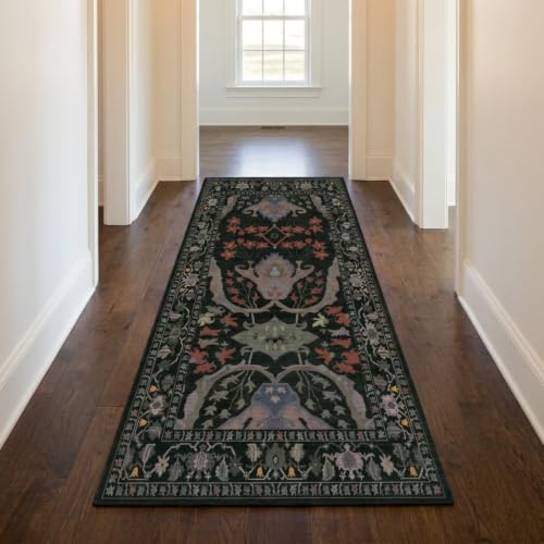 Runner Rug for Entryway 2x6 Washable Floral Rug by Unknown