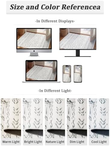 Miukiki 2x12 Runner Rug for Living Room Washable Non Slip Hallway Rug Grey - Image 6