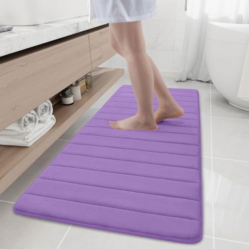 Buganda Memory Foam Bath Mat 59 x 20, Ultra Soft Absorbent Bathroom Rugs by Buganda