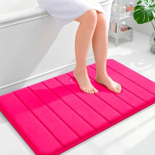 OLANLY Memory Foam Bath Mat 35x24, Super Soft and Absorbent Bathroom Rugs by OLANLY