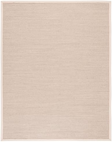 SAFAVIEH Natural Fiber Area Rug 9x12 Large Sisal Textured, Marble NF143C - Image 3