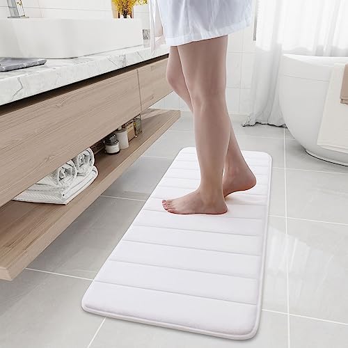 Buganda Memory Foam Bath Mat 47 x 17, Ultra Soft Absorbent Bathroom Rugs by Buganda