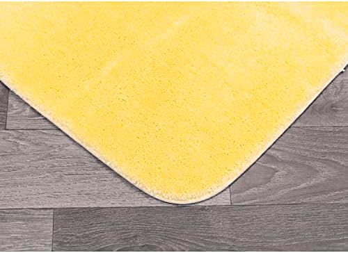 Garland Rug Traditional Nylon Washable Rubber Ducky Yellow 3 Bath Rugs (17" X 24", 21" X 34", 21" X 34") - Soft, Absorbent, and Stylish for Your Bathroom - Image 4