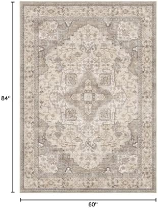 EIEIHOUSE 12x15 Area Rug Washable Vintage Rugs for Living Room Brown/Multi - Image 2