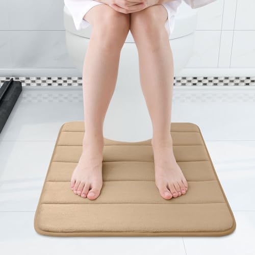 Buganda Memory Foam U-Shaped Toilet Rugs 20 x 20, Absorbent Bathroom mat - Image 3