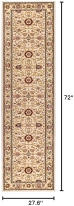 SAFAVIEH Lyndhurst Runner Rug 2'3"x6', Ivory & Ivory LNH212L - Image 2