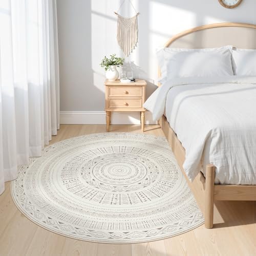 cotiled 6x6 Round Rug 6ft Circle Living Room Boho Area Rugs - Image 2