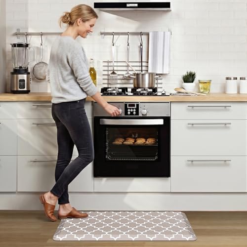 WISELIFE Anti Fatigue Mats for Kitchen Floor, 20" x 39", 4/5 Inch, Khaki - Image 3