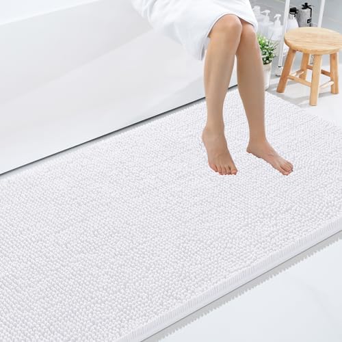 Smiry Bathroom Rugs 84X60, Luxury Chenille Extra Soft Absorbent Bath Mat by Smiry