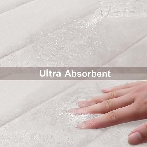 Buganda Memory Foam Bath Mat 35 x 24, Ultra Soft Absorbent Bathroom Rugs - Image 5