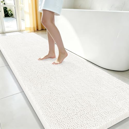 Smiry Bathroom Rugs 59X24, Luxury Chenille Extra Soft Absorbent Bath Mat by Smiry