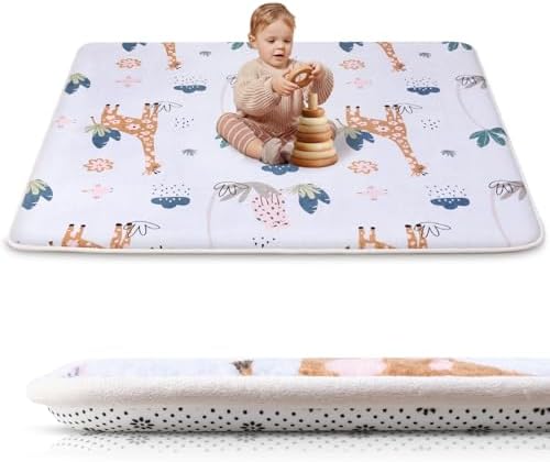 SEPARO Thick Baby Play Mat for Floor,50x50 Playpen Mat,Safe,Tummy Time Mats by Separo