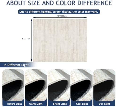 8x10 Area Rugs for Living Room,Modern Abstract Non-Slip Backing Washable Rugs,Soft Thin Large Area Rug，Stain Resistant Carpets for Bedroom Dining Room Home Decor - Image 2