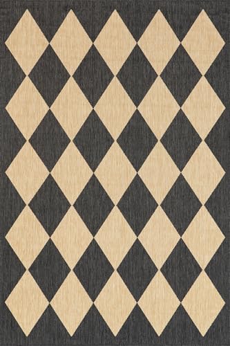nuLOOM Sabina Dark Grey Trellis Indoor/Outdoor Area Rug, 10' x 12' - Image 3