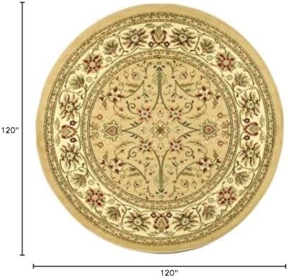 SAFAVIEH Lyndhurst Round Rug 10', Beige & Ivory LNH212D - Image 2