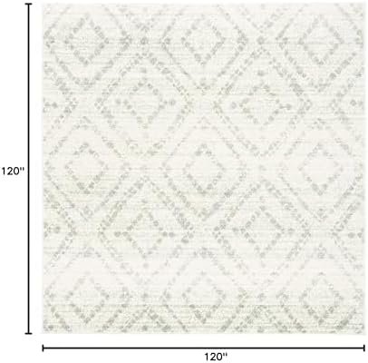 SAFAVIEH Adirondack Square Rug 10', Boho Ivory & Green ADR131X - Image 2