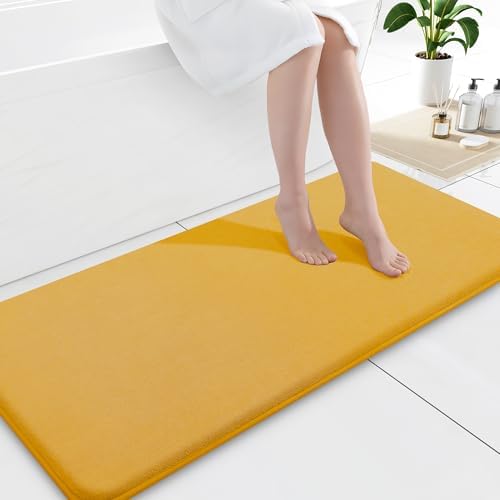 Smiry Memory Foam Bath Mat 47x20, Extra Soft and Absorbent Bathroom Rugs by Smiry