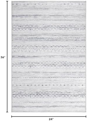 cotiled Washable 2x3 Entryway Rugs: Boho Moroccan Soft Small Rug - Image 2