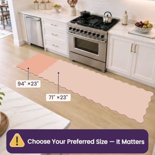 DEXI Kitchen Floor Mats Cushioned Anti Fatigue, 23x94 Runner Rugs Brown - Image 5