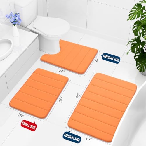 Buganda Memory Foam Bath Mat 44 x 24, Ultra Soft Absorbent Bathroom Rugs - Image 2