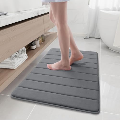 Buganda Memory Foam Bath Mat 35 x 24, Ultra Soft Absorbent Bathroom Rugs by Buganda