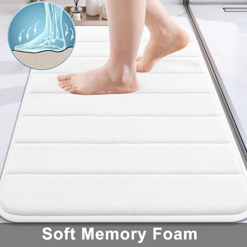 Buganda Memory Foam Bath Mat 30 x 20, Ultra Soft Absorbent Bathroom Rugs - Image 3