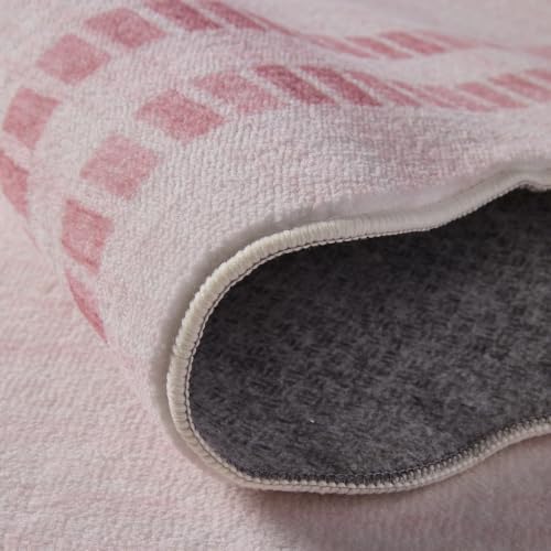 Soft Thick 5x7 Pink Area Rugs for Living Room - Image 2